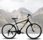 Hiland Adult Mountain Bike, 26/27.5 inch, 21-Speed, Carbon Steel Frame