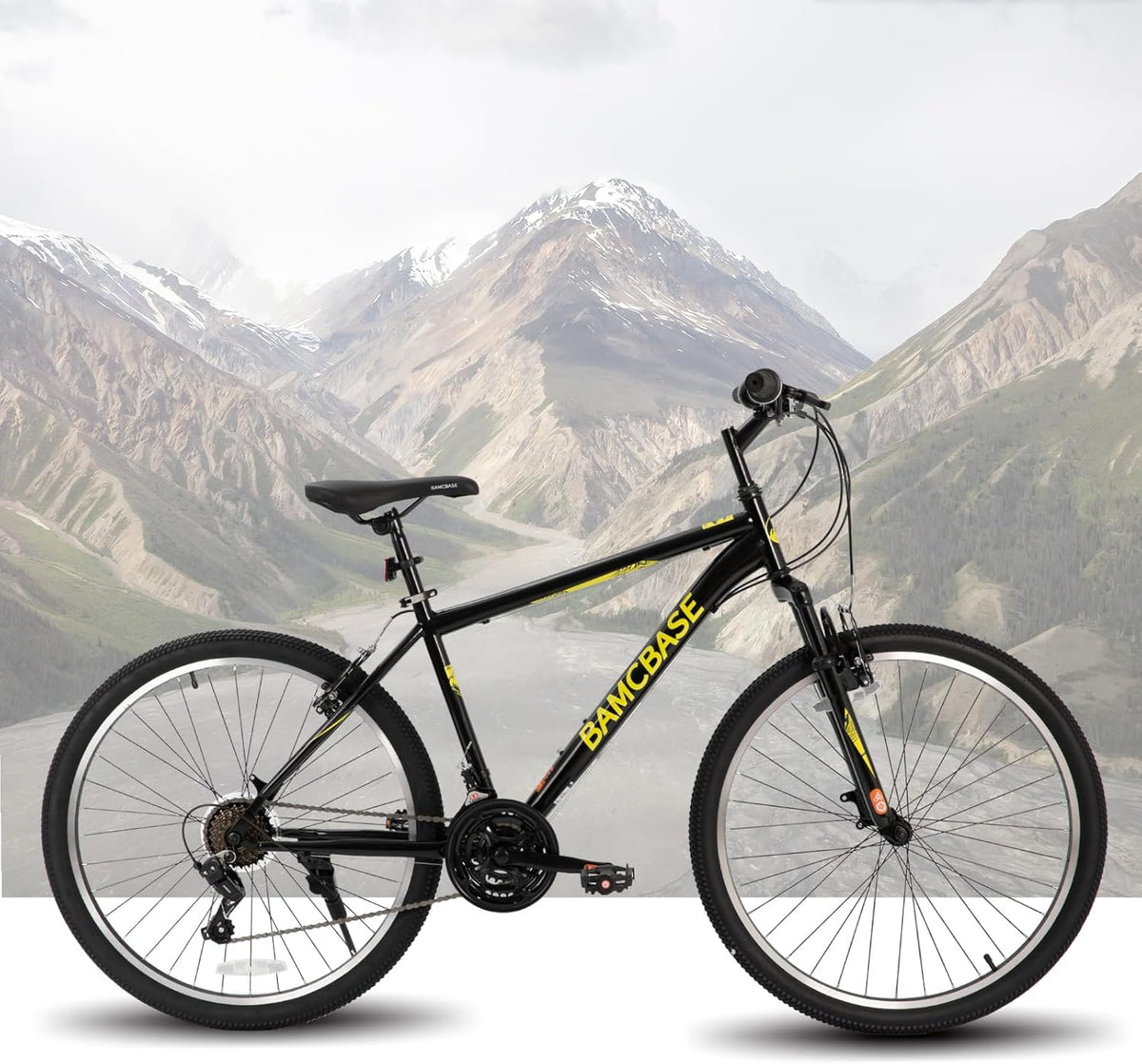 Hiland Adult Mountain Bike, 26/27.5 inch, 21-Speed, Carbon Steel Frame