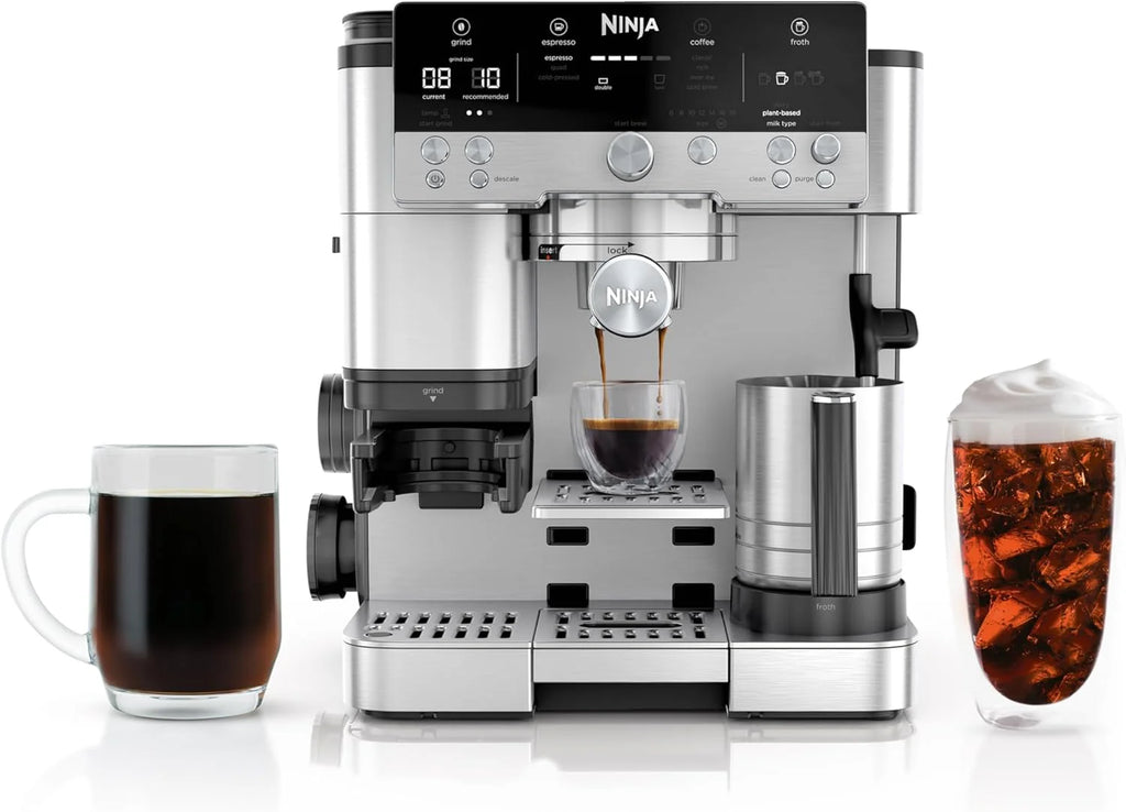 3-In-1 Espresso, Drip Coffee And Rapid Cold Brew Machine, 1650 Watts, 12.99in D X 13.99in W X 14.57in H