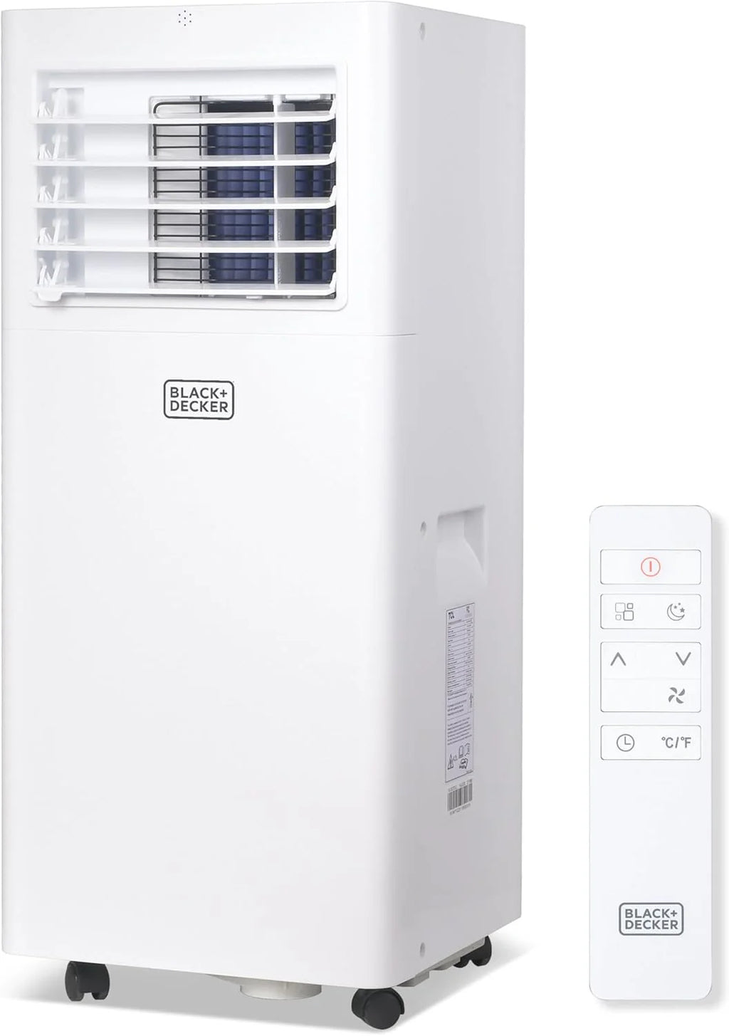 BLACK+DECKER Portable Air Conditioner, 12,000 BTU (8,000 BTU SACC), Up To 550 Sq. Ft., White - BPACT12WT