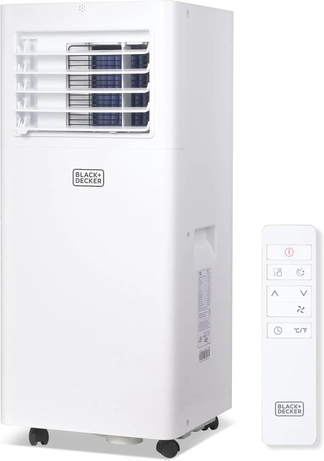 BLACK+DECKER Portable Air Conditioner, 12,000 BTU (8,000 BTU SACC), Up To 550 Sq. Ft., White - BPACT12WT