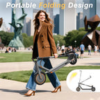 Electric Scooter With 350W/500W Motor And 22 Mph Top Speed