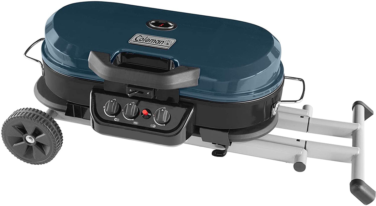 Portable Stand-Up Propane Grill, Black, 3 Burners - 285