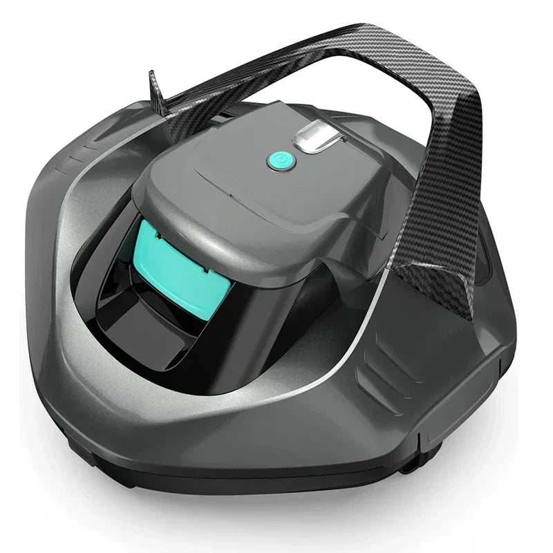 Cordless Robotic Pool Cleaner, 90 Mins, Gray, Up To 40 Feet - Seagull SE