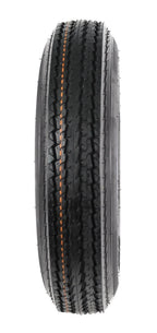 2-Pack Trailer Tires And Rims 5.30-12 Load B 5-Lug White Spoke