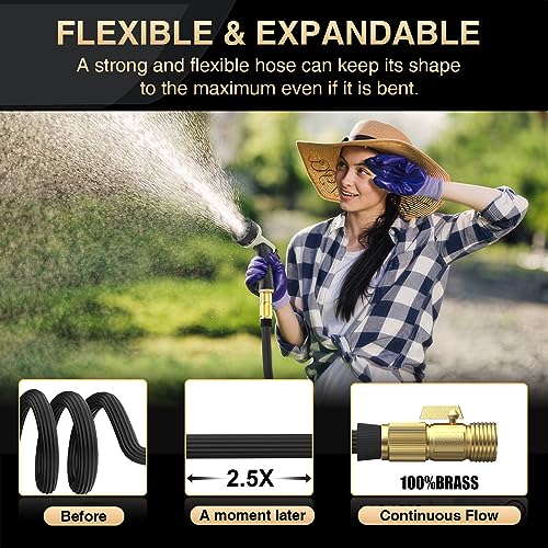 Expandable Garden Hose 100ft With 40 Layers Of Innovative Nano Rubber