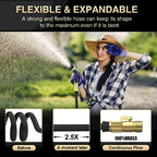 Expandable Garden Hose 100ft With 40 Layers Of Innovative Nano Rubber