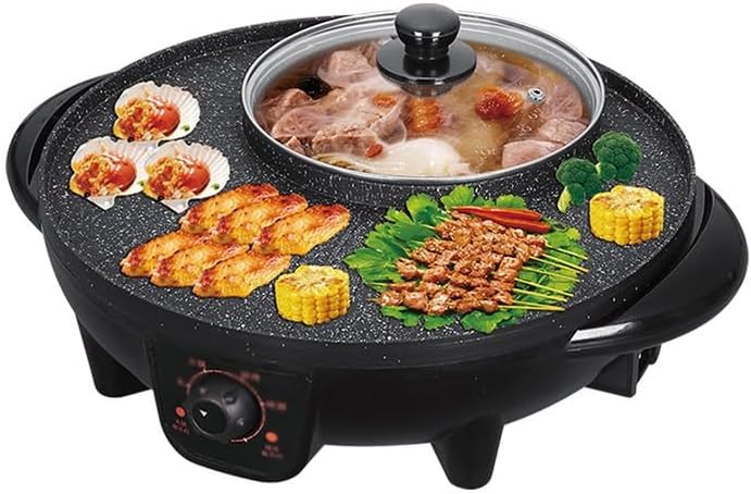 Electric Hot Pot Barbecue Grill Pan - D