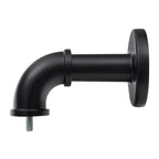 1 Inch Industrial Wrap-Around Curtain Rods, Matte Black, 28-48 in, 48-86 in, 86-120 in