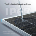Renogy 100 Watt 12 Volt Monocrystalline Solar Panel - RNG-100D-SS