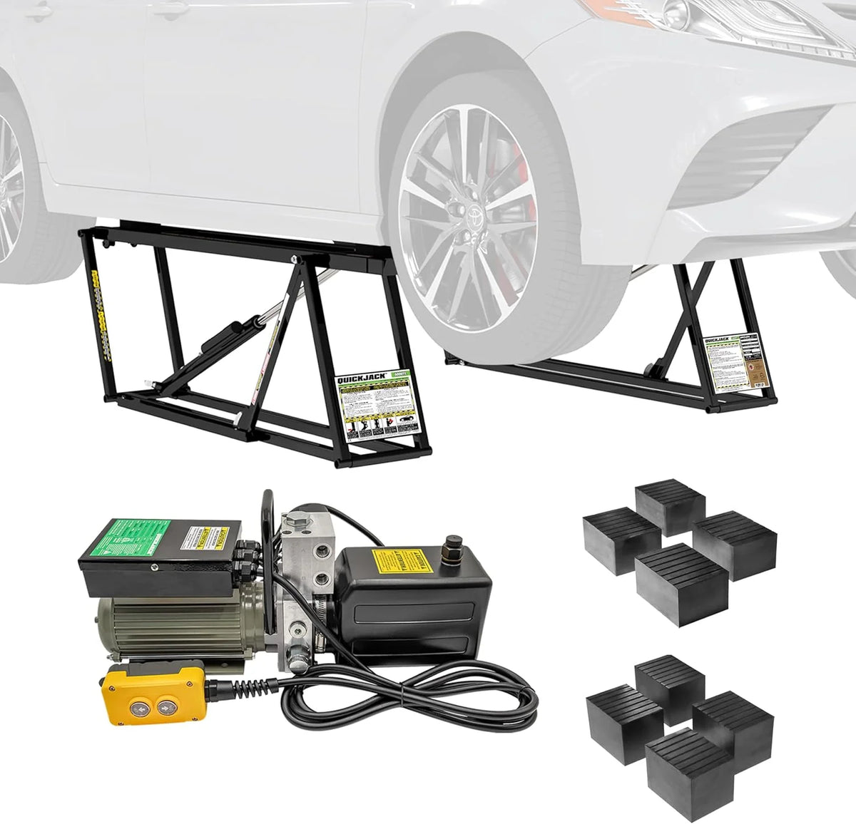 QuickJack Portable Car Lift, 5,000 lb Capacity, 110V Power Unit - 5000TL