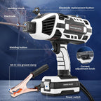 Saker Portable Handheld ARC Welder, 110V, 3/32 in Wire Rods, Grey - GJ76085-X56135