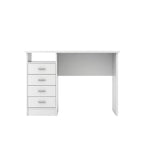 Warner Desk With 4 Drawers, White