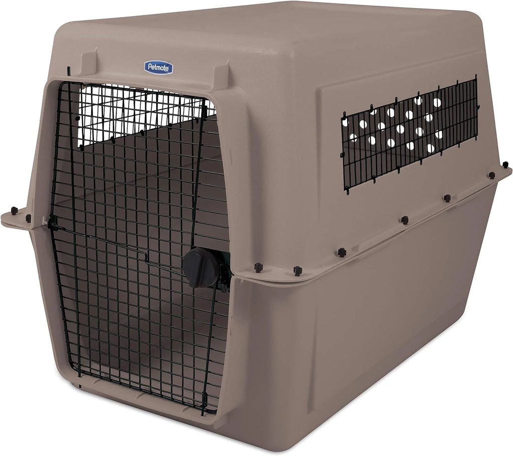 Petmate Ultra Vari Dog Travel Kennel, 48 in Long, 90 to 125 lbs - Taupe Black