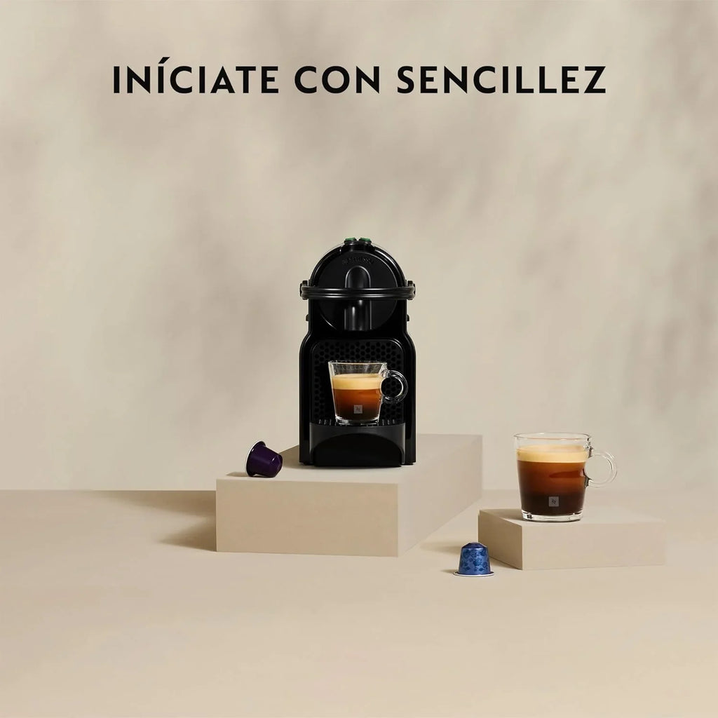 Nespresso De'Longhi Inissia Capsule Coffee Machine 19 Bar, Black - EN80.B
