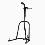 Everlast 2 Station Dual Heavy And Speed Bag Stand - Heavy-Duty Powder Coated Steel