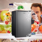 Galanz 3.3 Cu Ft One Door Mini Fridge, Black