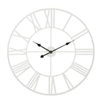 Round Metal Open-Frame Wall Clock