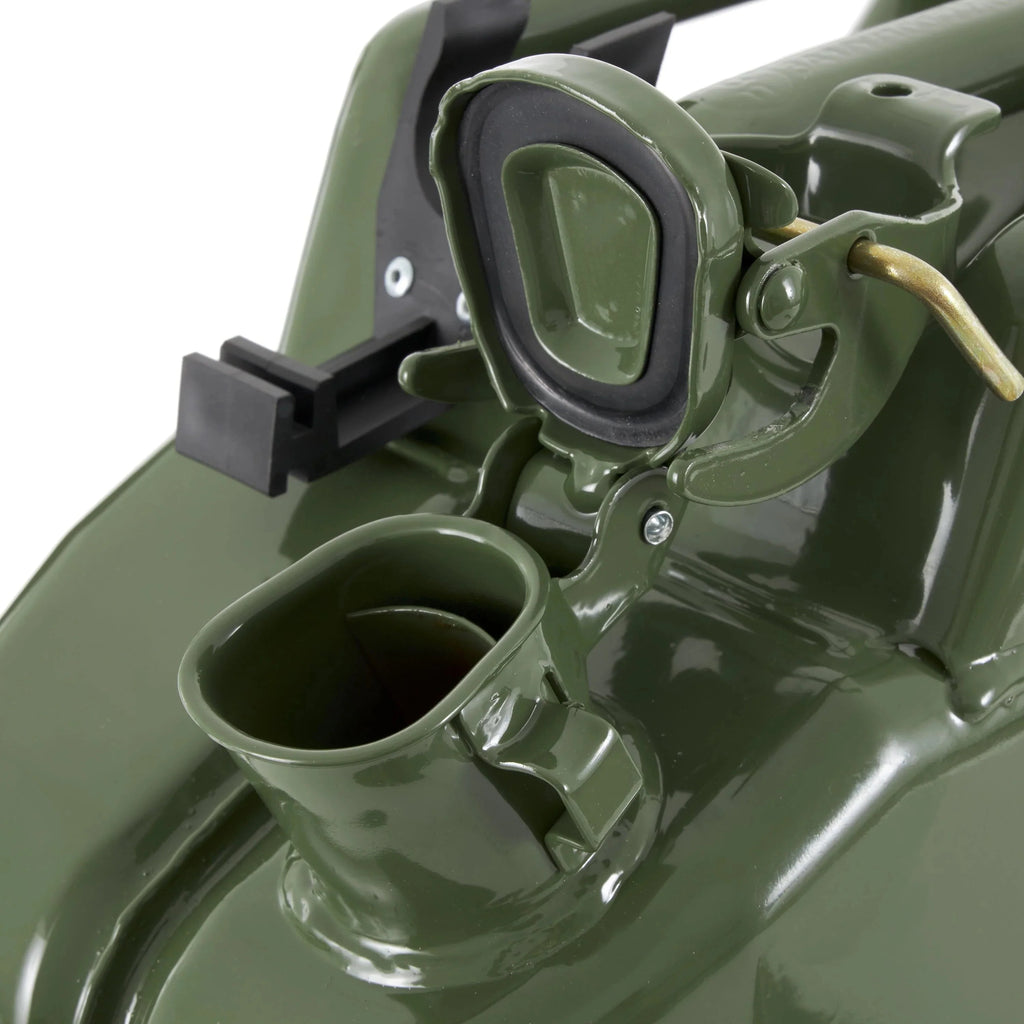 Wavian Jerry Can With Spout 5.3 Gallon 20 Liter Green - 3008-WAV-OB