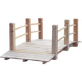 Fir Wood Garden Bridge Walkway With Railings - 60-Inch