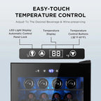 Electactic 3.2 Cu Ft 130 Can Beverage Refrigerator Cooler, Black, 19.29 x 17.32 x 30.79 inches - JC-90