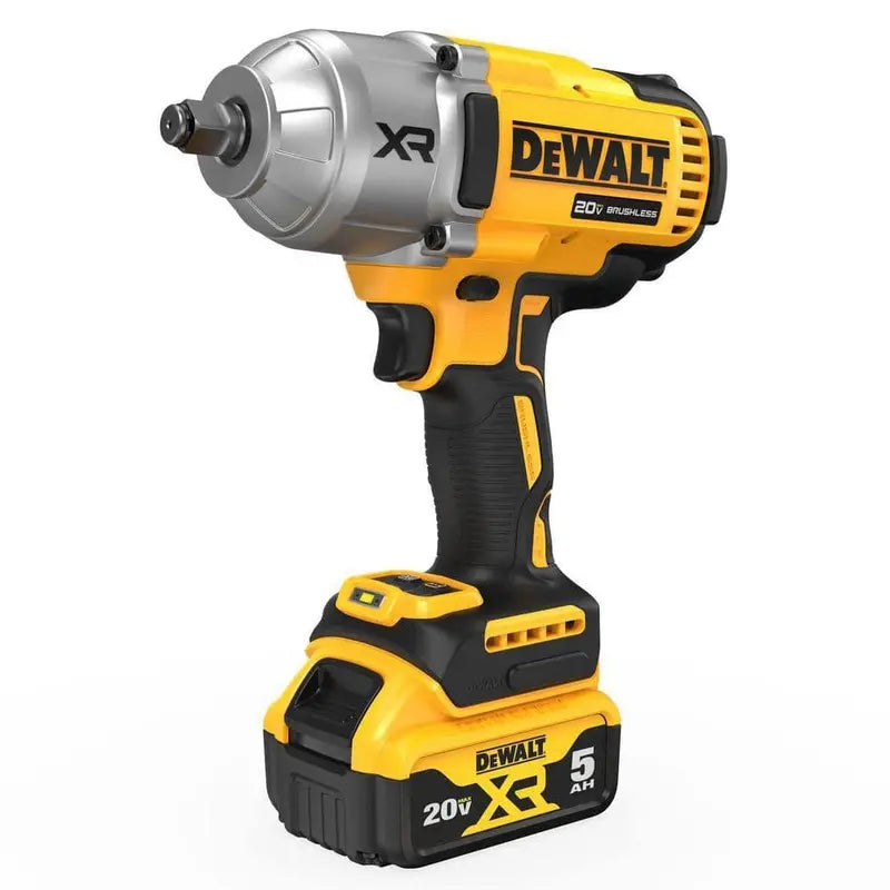 DEWALT 20V MAX XR 1/2 in Cordless High Torque Impact Wrench Kit With 5Ah Battery