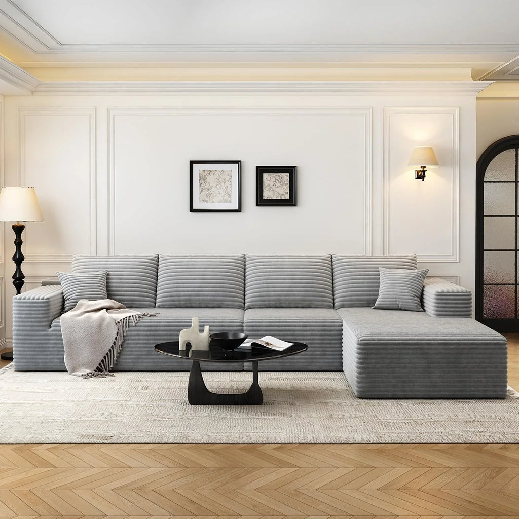 Settab Modular Sectional Sofa, 2 Seater Left-Facing Chaise, Black, 68.9 inch D x 107.5 inch W x 36.3 inch H