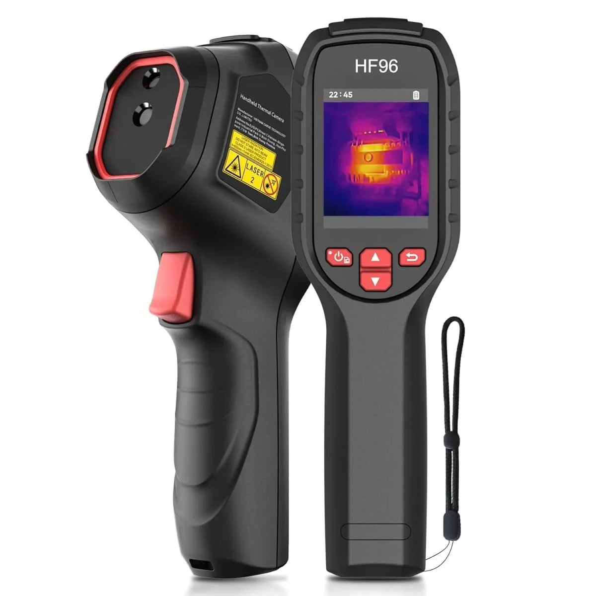 Thermal Imaging Camera With 96 x 96 IR Resolution, 240 x 240 Super Resolution, Laser Pointer - HF96