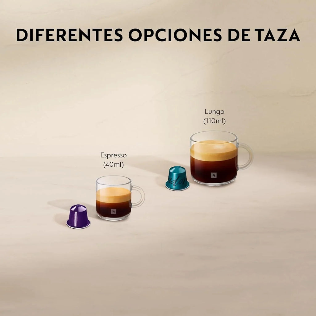 Nespresso De'Longhi Inissia Capsule Coffee Machine 19 Bar, Black - EN80.B