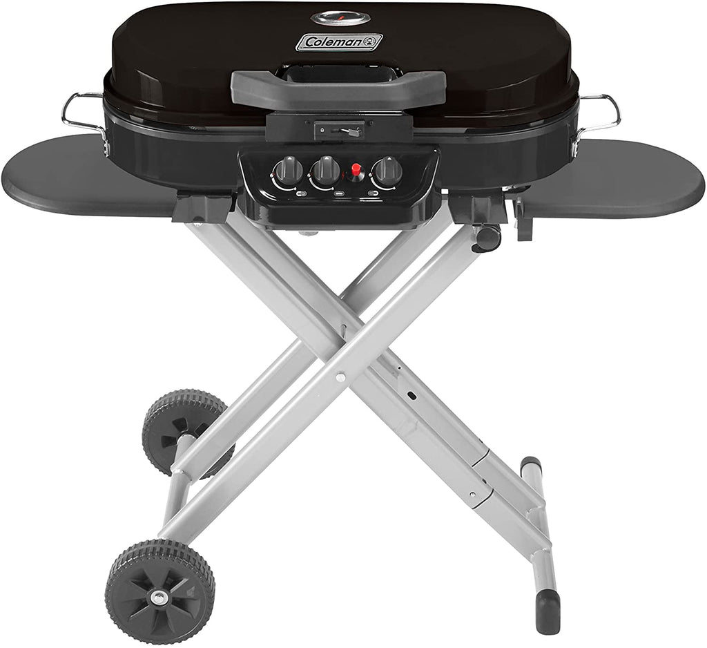 Portable Stand-Up Propane Grill, Black, 3 Burners - 285