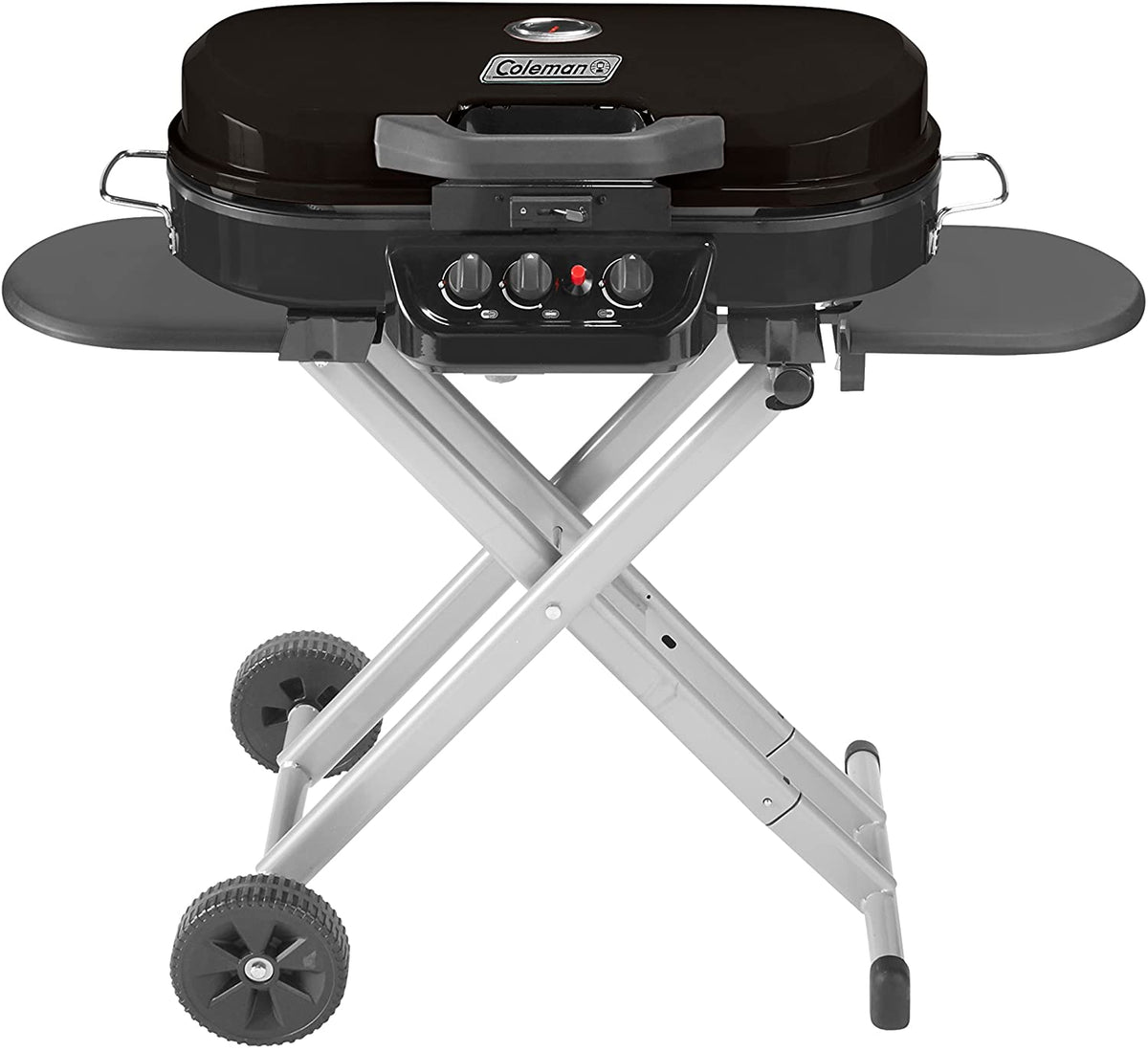 Portable Stand-Up Propane Grill, Black, 3 Burners - 285