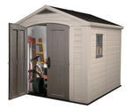 Keter Resin Outdoor Storage Shed, 8 x 11 Foot, 550 Cu. Ft., Taupe