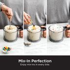7-in-1 Ice Cream Maker With 2 Pint Containers And Lids - Silver