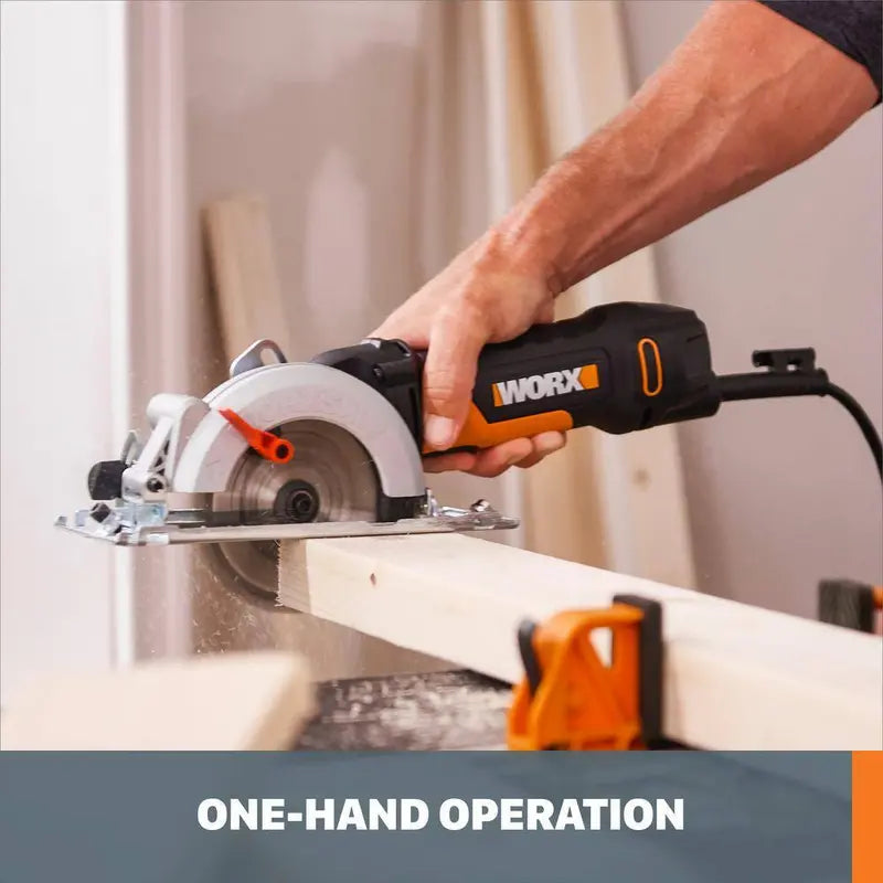 Worx WorxSaw 4.5 Amp Compact Circular Saw, 4-1/2 Inch Blade - WX439L