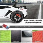 Licensed Lamborghini SVJ Kids Ride-On Car, 12V Battery Powered - Red, White, Black, Green Or Pink