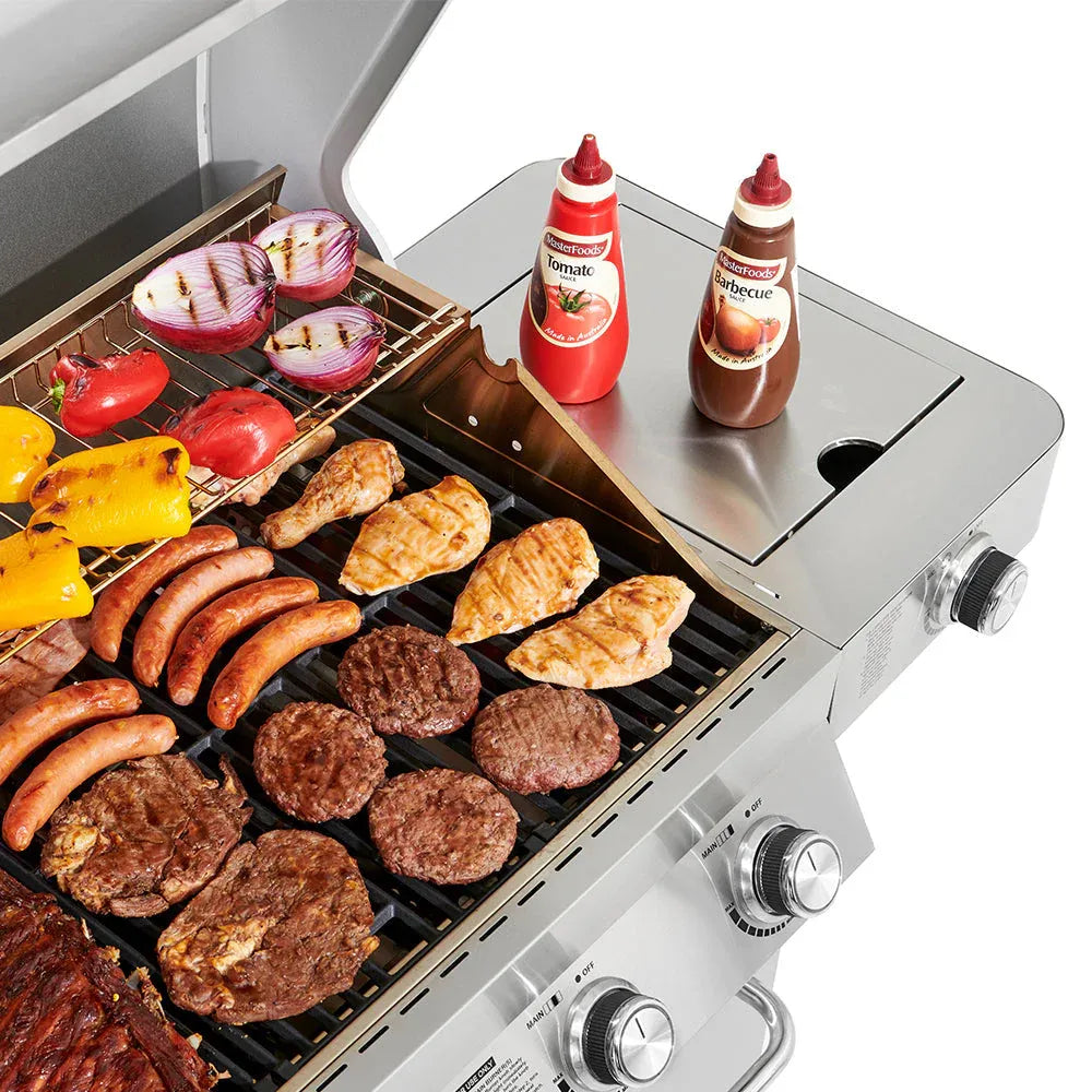 Monument Grills Stainless Steel 4 Burner Propane Gas Grill With Rotisserie - 17842