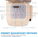 1.5HP 2-Speed Above-Ground Swimming Pool Pump With Strainer And Slip-On Fitting