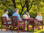 SERWALL 7-Piece HDPE Patio Dining Set, Aruba, 66.9in D x 32.2in W x 29.1in H