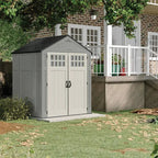 Suncast Resin Storage Shed 6 Ft. x 5 Ft. Gray