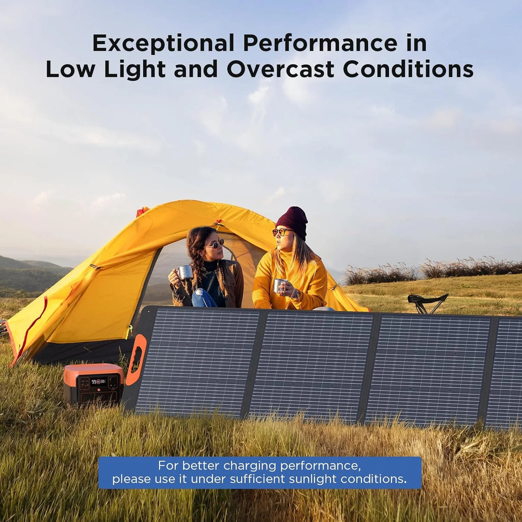 ZOUPW Portable Solar Panel 200W 20V ETFE - 93.78in x 21.06in x 0.98in