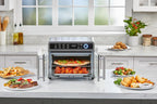 Crisp 'N Bake 12-in-1 Air Fryer Toaster Oven Combo, Stainless Steel - Crisp 'N Bake French Door Air Fry Toaster Oven