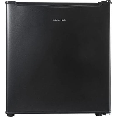 1.7-Cu. Ft. Single-Door Mini Refrigerator With Half-Width Chiller Compartment, Black - AMAR17BKE