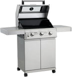 4-Burner Propane Gas Grill, Stainless Steel, 52,000 BTUs - Mesa 400M With Smoker Box