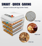 Egg Incubator With Automatic Egg Turning And Humidity Control - 176 Eggs