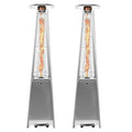 2 Sets 40,000 BTU Propane Pyramid Patio Heaters