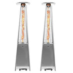 2 Sets 40,000 BTU Propane Pyramid Patio Heaters