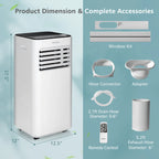 Costway Portable Air Conditioner 10000 BTU 3-in-1 White