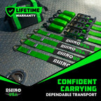 Rhino USA Car Tie-Down Straps With J Hooks, 4-Pack, 2 Inch x 8 Feet, Black - HDKIT-P 2IN-HDKIT