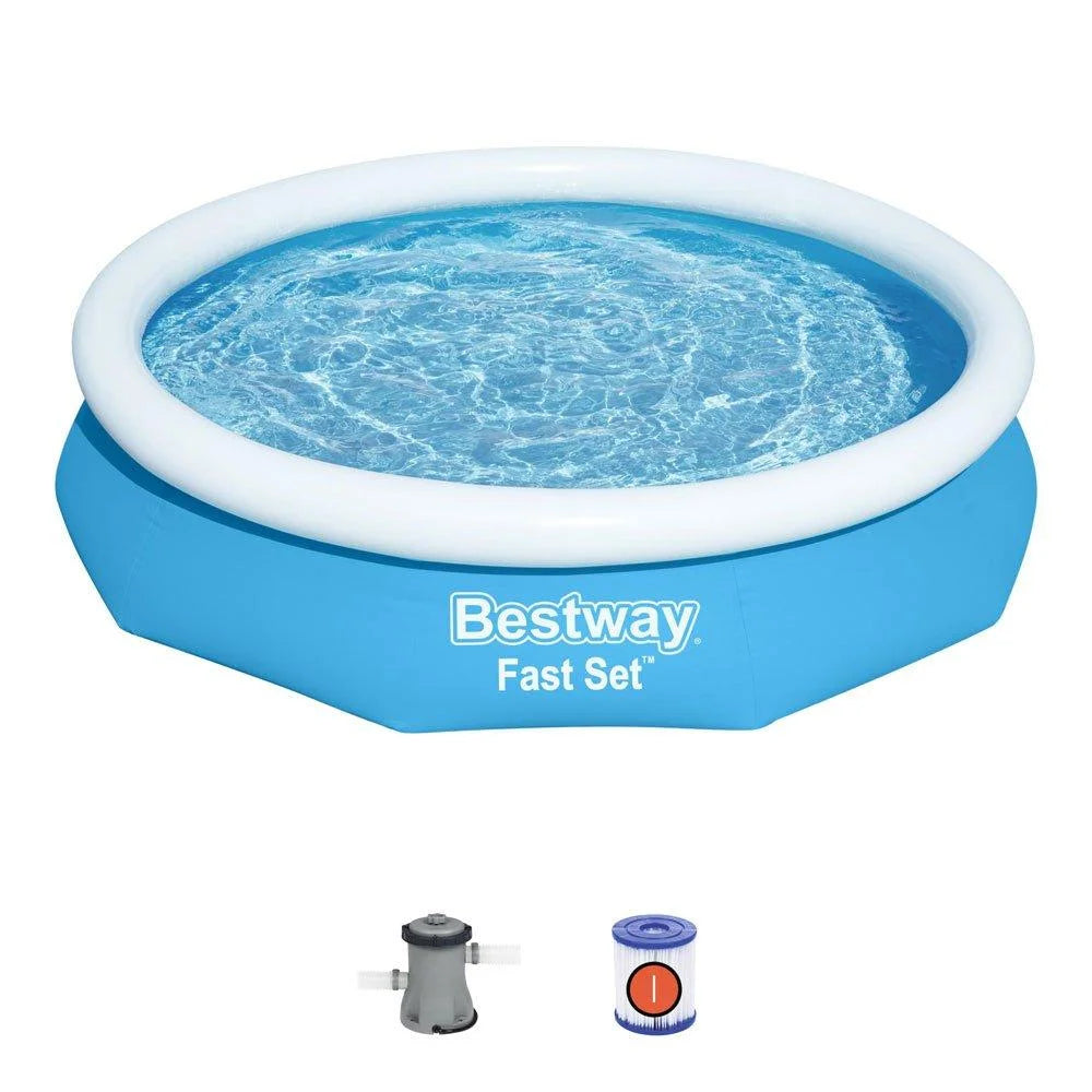 Bestway Fast Set Round Inflatable Pool Set 10 ft x 26 in