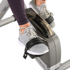 Compact Folding Exercise Bike With Bluetooth Tracking, 8 Levels, Grey